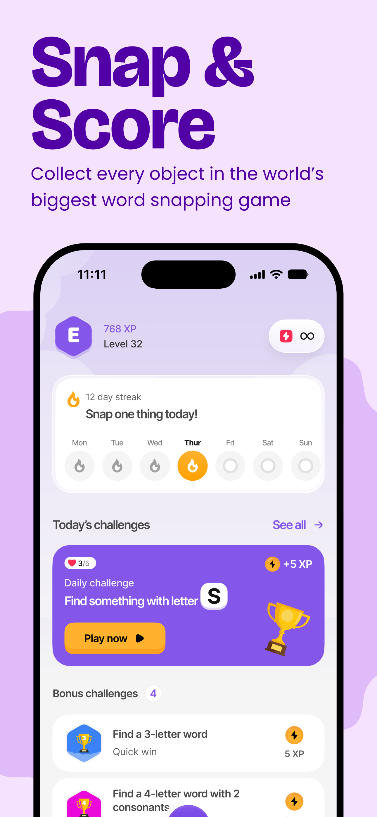 Snap and score